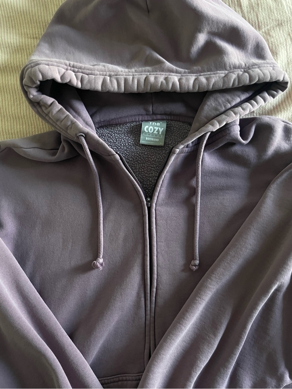 Aritzia Purple Boyfriend Hoodie